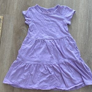 Short sleeve tiered dress - little girls XS (4/5)